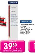Staedtler Tradition Pencils- Per 12 Pack