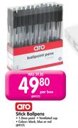 Aro Stick Ballpens- Per Box