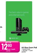 A4 Xbox Exam Pad-Per 2 pack