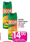 Doom Insect Spray (All Variants)-6 x 300ml