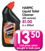 Harpic Liquid Toilet Cleaner (All Variants)-6 x 500ml