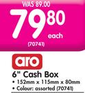 Aro 6" Cash Box 152x115x80mm