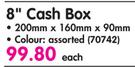 Aro 8" Cash Box 200x160x90mm