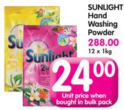 Sunlight Hand Washing Powder-12x1Kg
