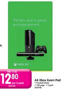Xbox 360 A4 Exam Pad-Per 2 Pack