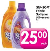 Sta-Soft Fabric Softener(All Variants)-2L Each