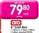 Aro 6" Cash Box-Each