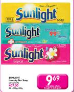 Sunlight Laundry Bar Soap(All Variants)-42x500/400g