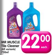 Mr Muscle Tile Cleaner(All Variants)-750ml Each