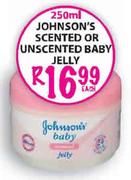 Johnson's Scented or Unscented Baby Jelly-250ml Each