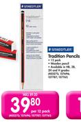 Staedtler Tradition Pencils-Per 12 Pack