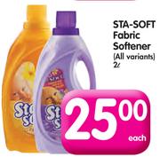 Sta-Soft Fabric Softener(All Variants)-2L Each