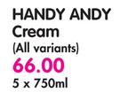 Handy Andy Cream(All Variants) - 5X750ml