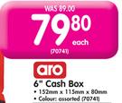 Aro 6" Cash Box-Each