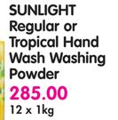 Sunlight Regular Or Tropical Hand Wash Washing Powder-12X1kg