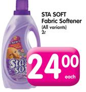  Sta Soft Fabric Softener(All Variants)-2L