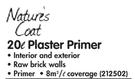 Nature's Coat Plaster Primer-20L