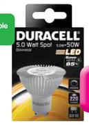 Duracell 5W LED GU10 Globe