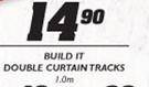 Build It Double Curtain Tracks 1.0m