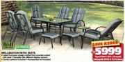 H&H Collection 10 Piece Wellington Patio Suite