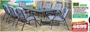 H&H Collection 9 Piece San Marco Patio Suite