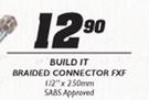 Build It Braided-Connector FXF-1/2"x250mm