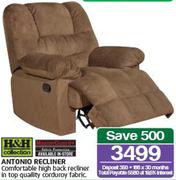 H&H Collection Antonio Recliner