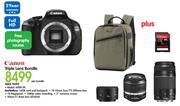 Canon Triple Lens Bundle 600D DC