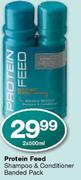 Protein Feed Shampoo & Conditioner Banded Pack-2x500ml