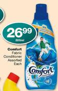   Comfort Fabric Conditioner Assorted 800ml-Each