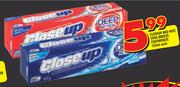Closeup Red Hot/Cool Breeze Toothpaste - 125ml Each