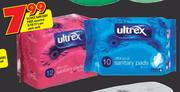 Ultrex Sanitary Pads Assorted-8/10/12's Per Pack 