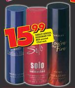 Yardley Aerosol Deodorant For Men Assorted - 125ml Each