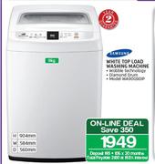 Samsung 9kg White Top Load Washing Machine WA90G9DIP