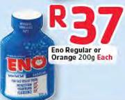 Eno Regular Or Orange - 200g Each