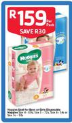 Huggies Gold For Boys Or Girls Disposable Nappies