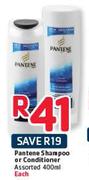 Pantene Shampoo/Conditioner Assorted- 400ml Each