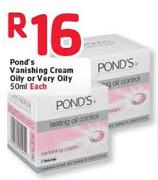 Pond's Vanishing Cream Oily/Very Oily-50ml Each