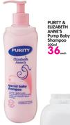 Purity & Elizabeth Anne's Pump Baby Shampoo-500Ml