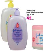 Johnson's Baby Bedrime Bath Or Top To Toe-550Ml Each
