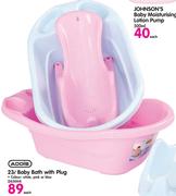 Addis 23L Baby  Bath With Plug-Each