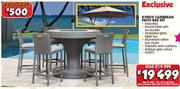 Exclusive 8 Piece Caribbean Patio Bar Set
