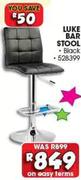 Luke Bar Stool Black