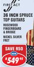 First Act 36 Inch Spruce Top Guitars MG319033