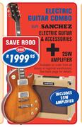 Sanchez Electric Guitar & Accessories DLP1 + 25W Amplifier