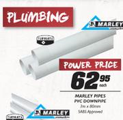 Marley Pipes PVC Downpipe-3mx80mm Each