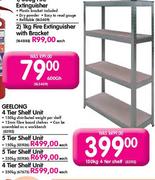 Geelong 5 Tier Shelf Unit 150Kg-Each