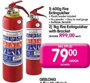 Fire Extinguisher With Bracket 1Kg-Each