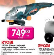 Ryobi 2500W 230mm Industrial Magnesium Angle Grinder(Model:MG2500)-Each