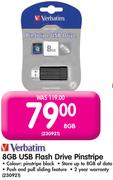 Verbatim 8GB USB Flash Drive Pinstripe